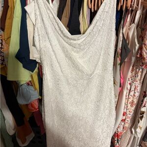 Elegant White Lace Dress